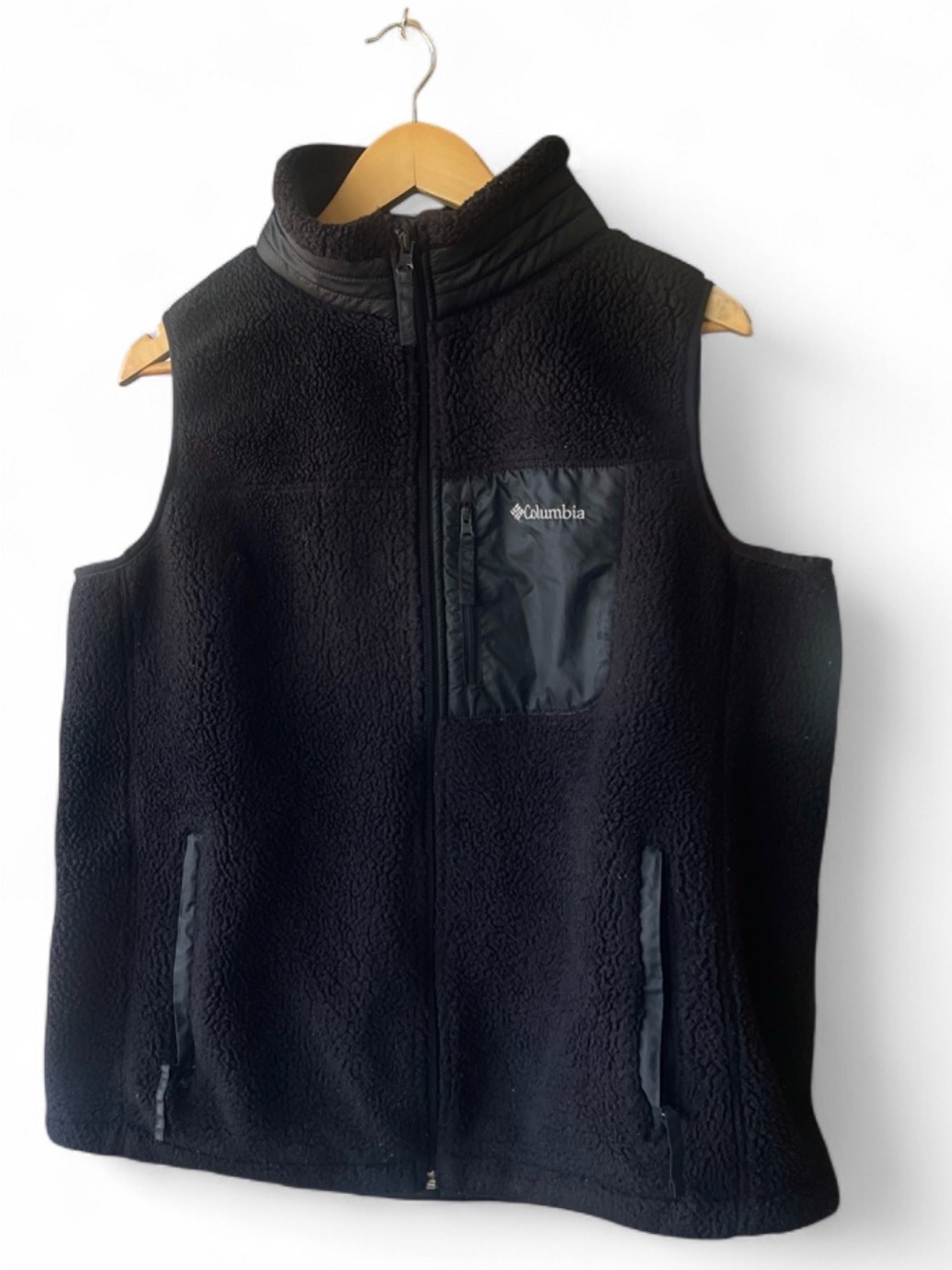 Columbia West Bend Sherpa Fleece Full Zip Vest  | Black Trim | SIZE XL X LARGE